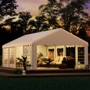 EROMMY Heavy Duty Party Tent with Removable Sidewalls & Storage Bags, White-Erommy